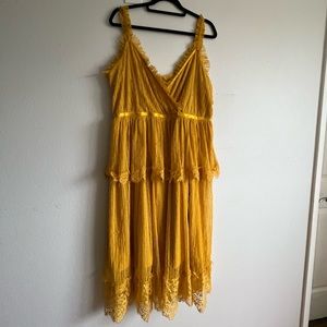 Marigold lace dress